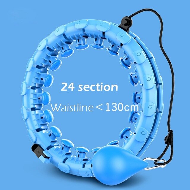 Thin Waist Smart Sport Rings Detachable Adjustable Auto-Spinning Circle Abdominal Exercise Gym Fitness Equipment Home Training: Bule-130cm