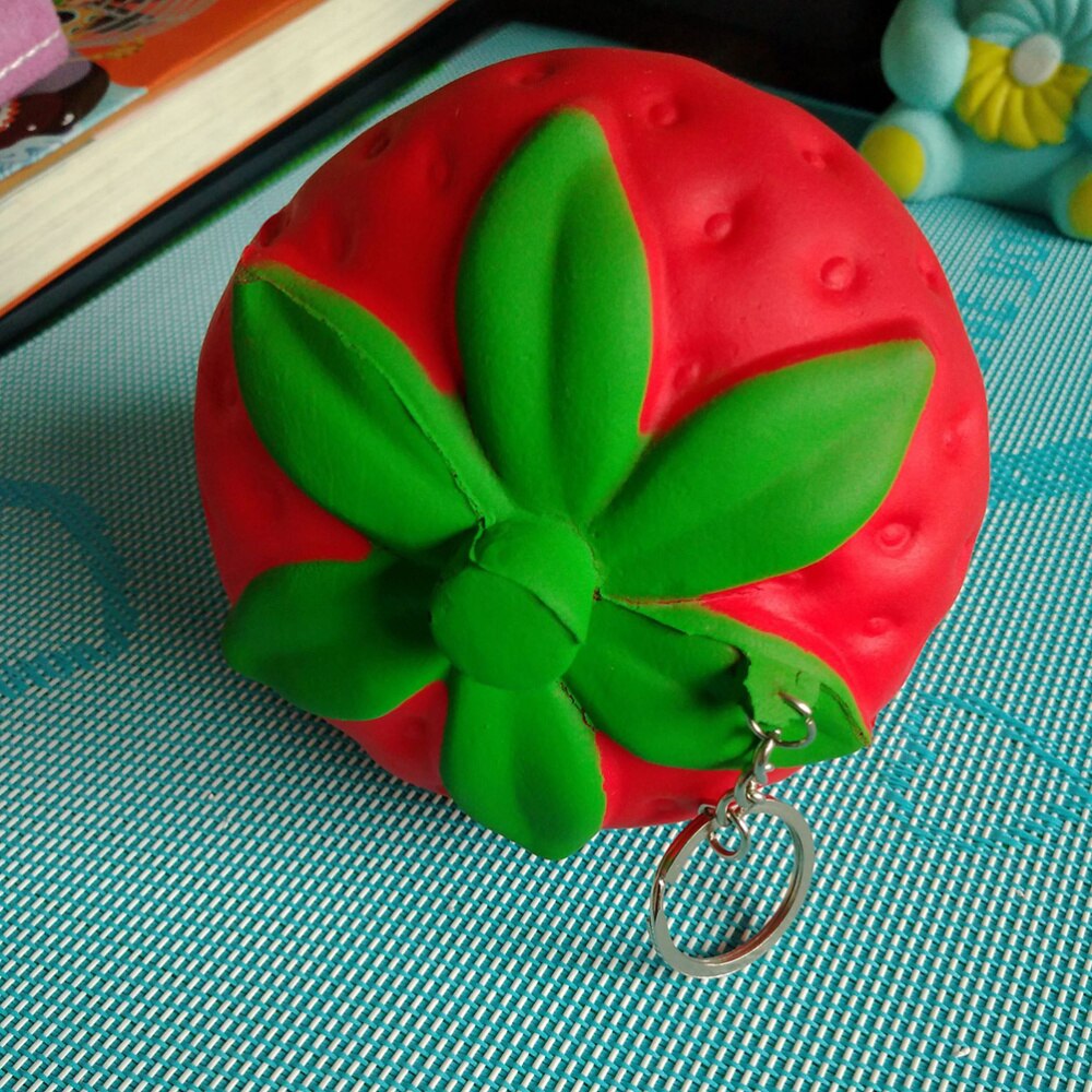 Kawaii Cute Strawberry Jumbo Soft Foam Stress Relief Toy Scented Slow Rising Squeeze Vent Toy