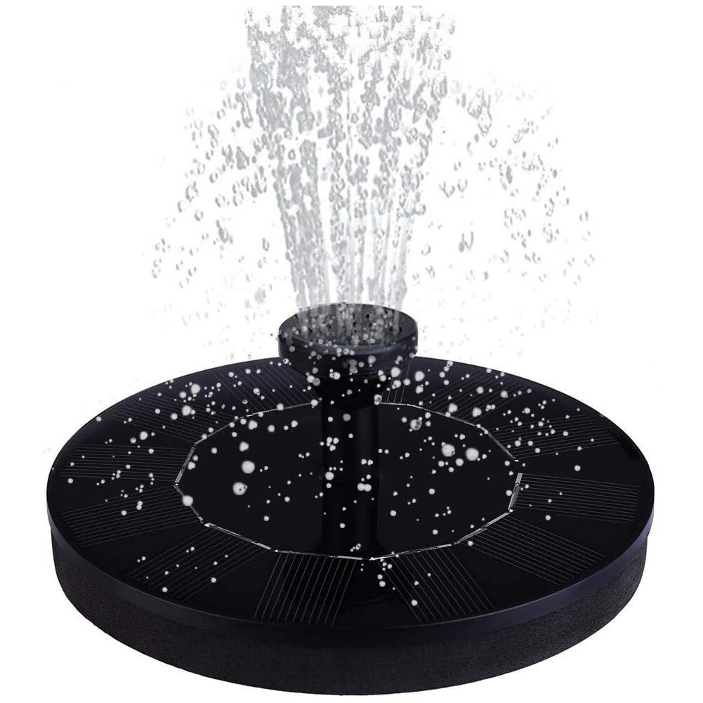 1 zestaw mini okrągły 1W fontanna solarna pompa wody basen wystrój krajobraz zewnętrzny ogród staw rozpylać robić samochodu oczko wodne akwarium 6V Dia 13cm