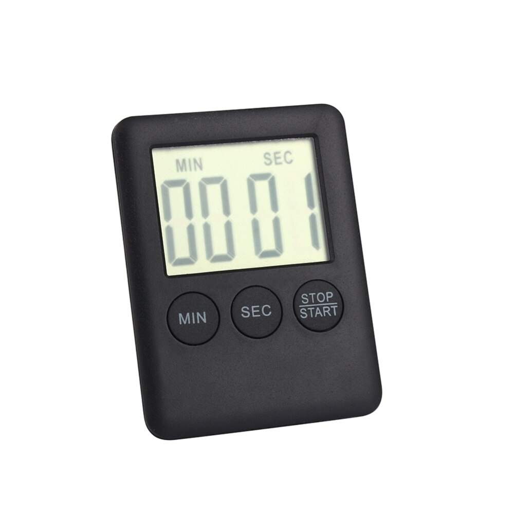 LCD Digital Kitchen Timer Loud Alarm Cooking Timer Alarm with Magnet Square Large Electronic Timers Cooking Tools 99 Minutes