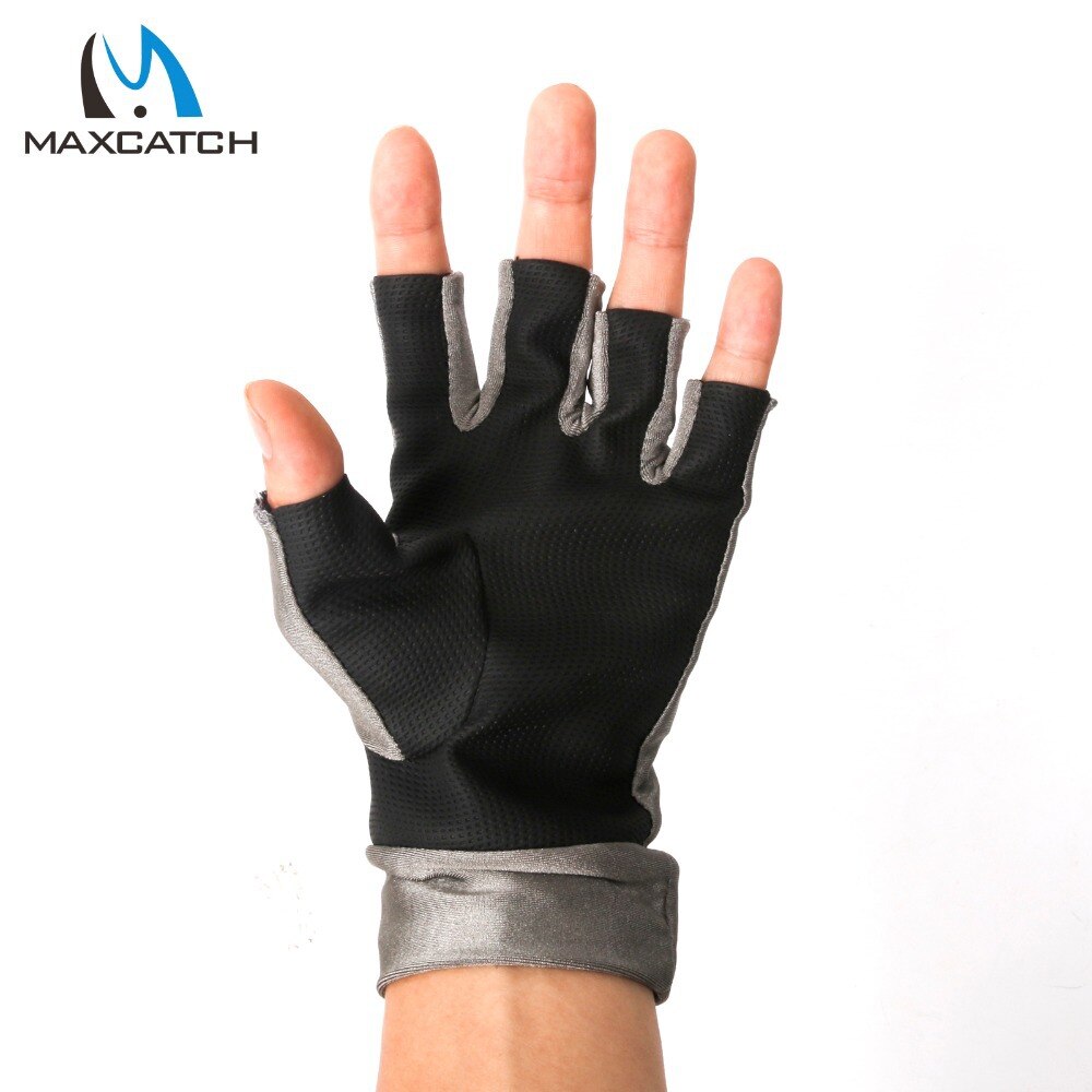 Maximumcatch One Pair Anti-UV Fingerless Fly Fishing Gloves Outdoor Fishing Gloves