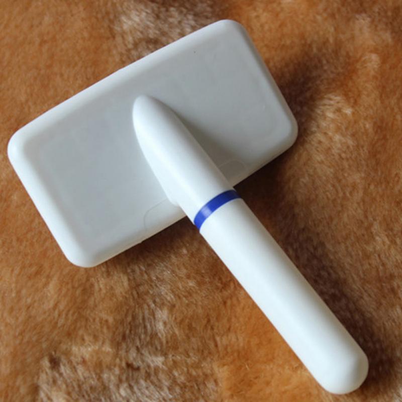 Kleine Kat Hond Kam Rood Puppy Kat Haar Grooming Oliejas Kam Gilling Borstel Quick Clean Tool