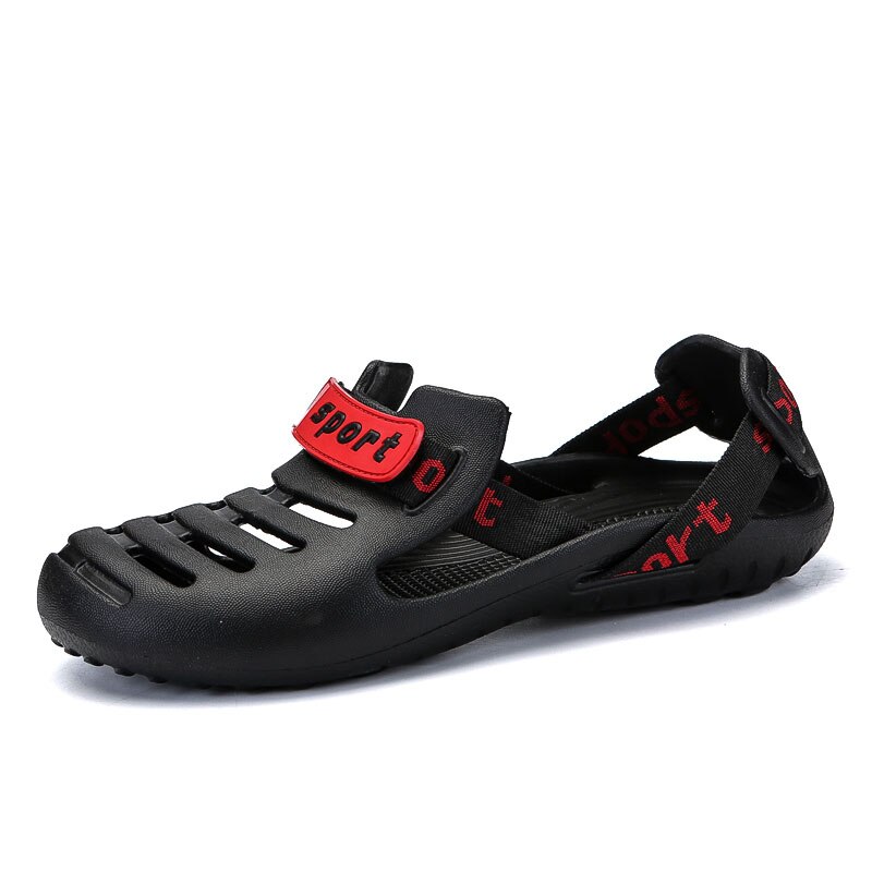 Mannen Sandalen Zomer Slippers Slippers Mannen Outdoor Strand Casual Schoenen Mannelijke Sandalen Water Schoenen Sandalia Masculina: Black / 46