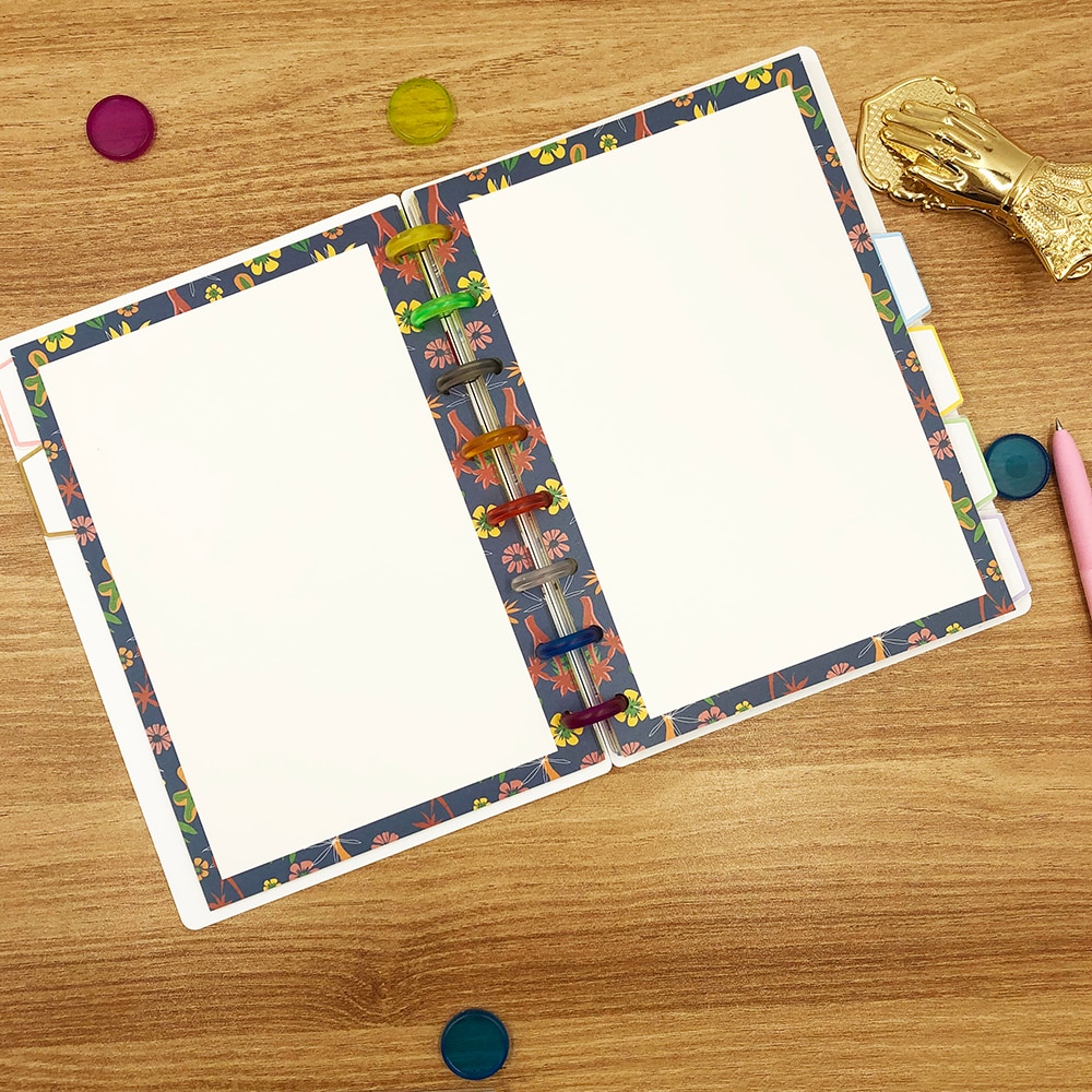Fromthenon happy planner diskindbundet notesbog journal ringbind ringbind spiral  a5 notesblok papirvarer kontor- og skoleartikler