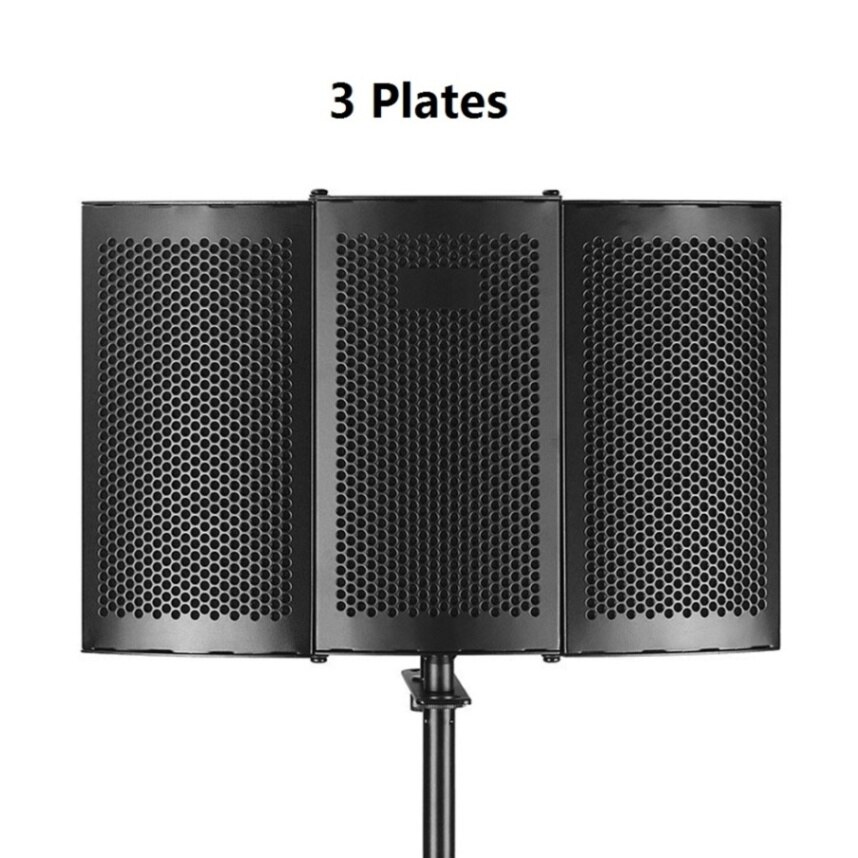 Recording Microphone Wind Screen Board Sound-absorbing Cover Microphone Sound Insulation Screen Sound-proof Plate: 3 Plates