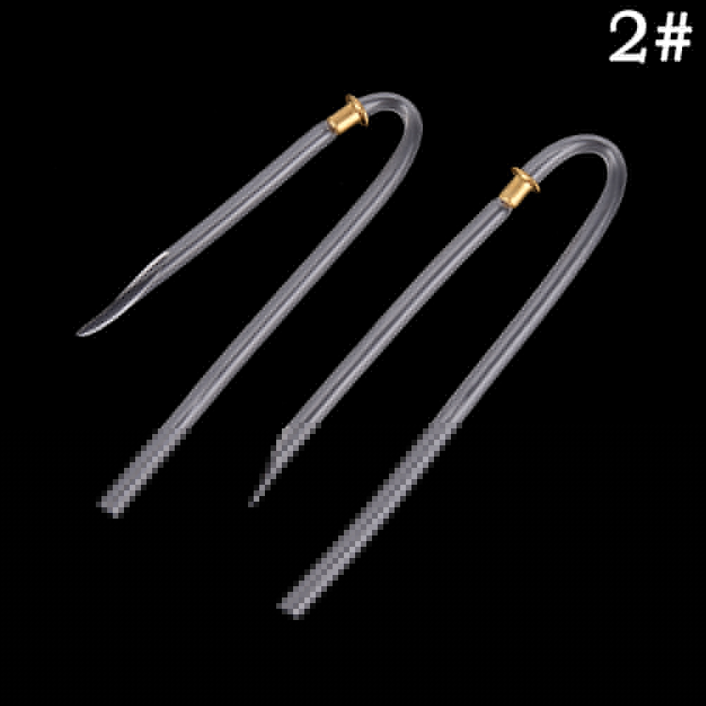 1pc U Shape Transparent PVC BTE Hearing Aids Clear Earmolds Tubes Bent Tubing With Lock Preformed BTE Earmold bent tube: Yellow
