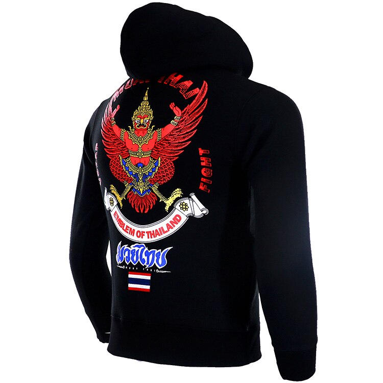 VSZAP jas vechten Thai boksen sport plus fleece hoodie bobo tijger fitness winter mannelijke wulin wind