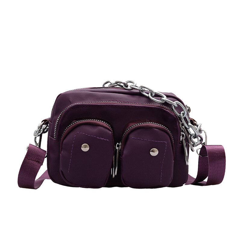 Women's Bag Running Bag Messenger Bag Summer Chest Bag Chain Mini Bag Women's Bag YUBAI: Purple 