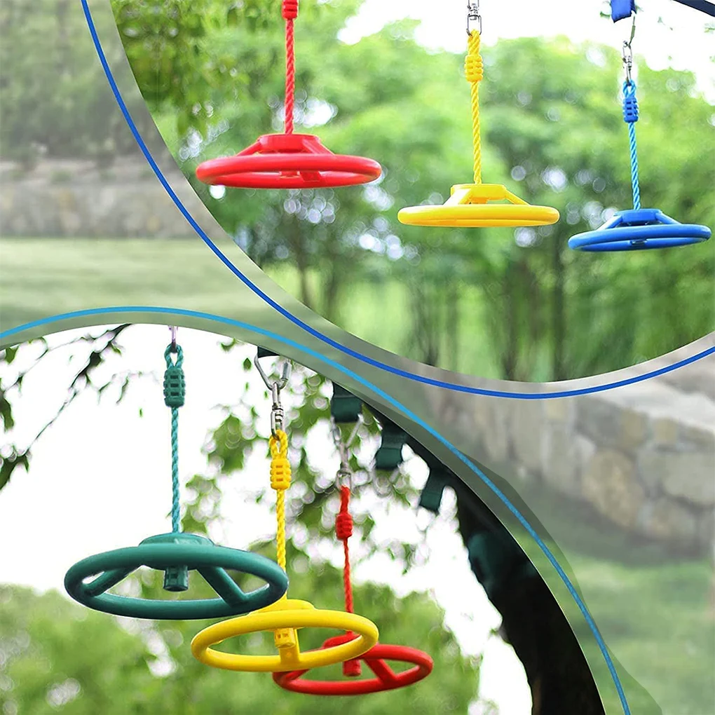 Juego de columpio, volante, dispositivo de columpio para patio de juegos, accesorio interactivo de repuesto, accesorios de escalada para jardín y patio trasero