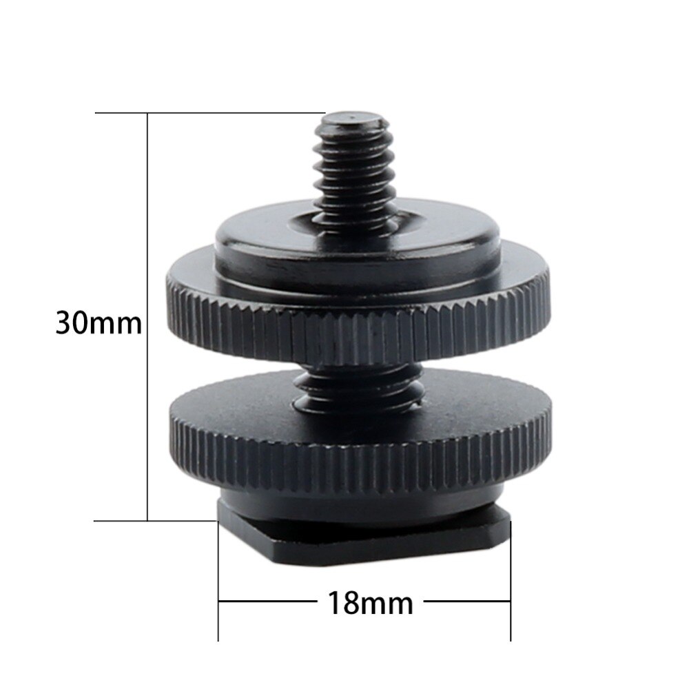 NICEYRIG (3 pieces/pack) 1/4&quot; thread 15mm 3/8 inch thread Screw CNC Aluminum Alloy Cold Shoe Connector Camera Cage Accessories