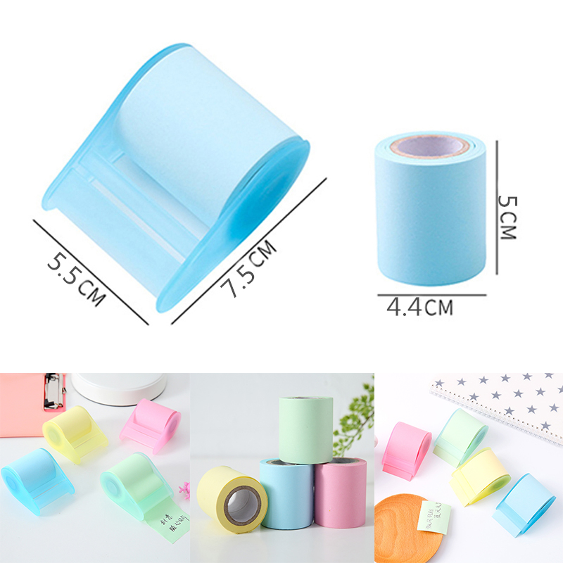 Memo Tape En Dispenser Lage Tack Tape Papier Sticker Voor Diy Craft Kaarten Stansmessen Maken Leverancier