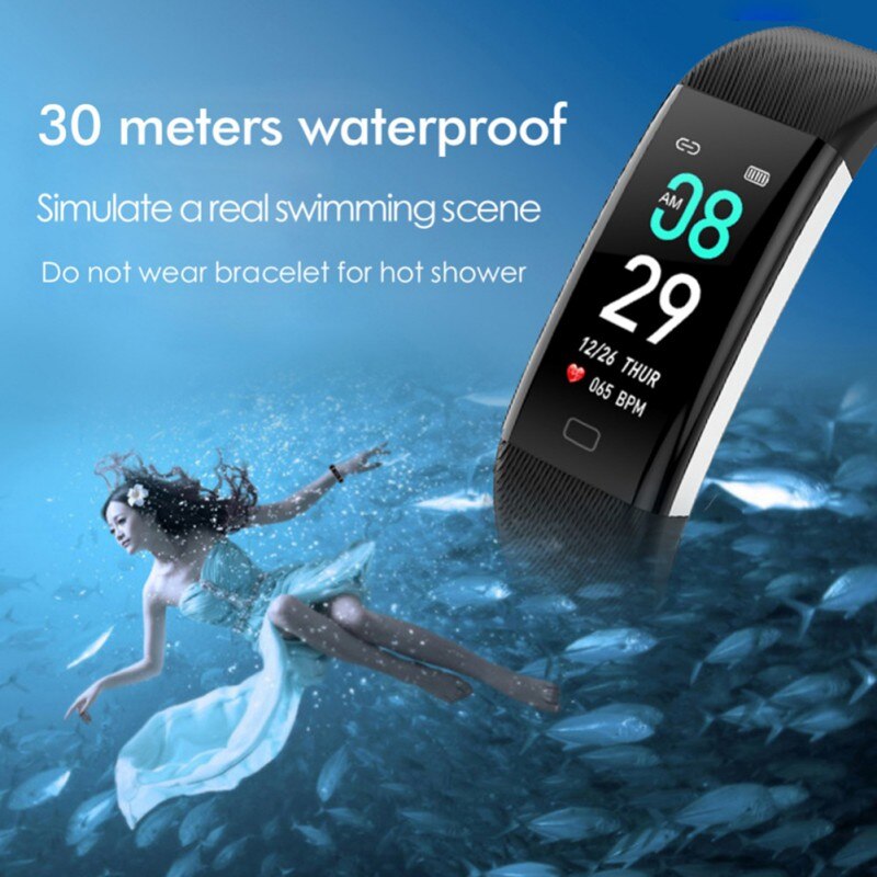 F07max Smart Armband Horloge Real Time Hartslag Bloed Zuurstof Bloeddrukmeter Stappenteller Smart Band Fitness Tracker