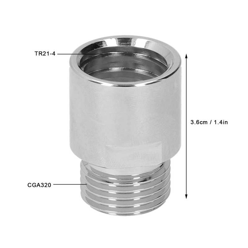 beer beer brewing Soda Adapter Connector Copper CO2 Cylinder Converter Accessory Male Thread CGA320 home brew keg