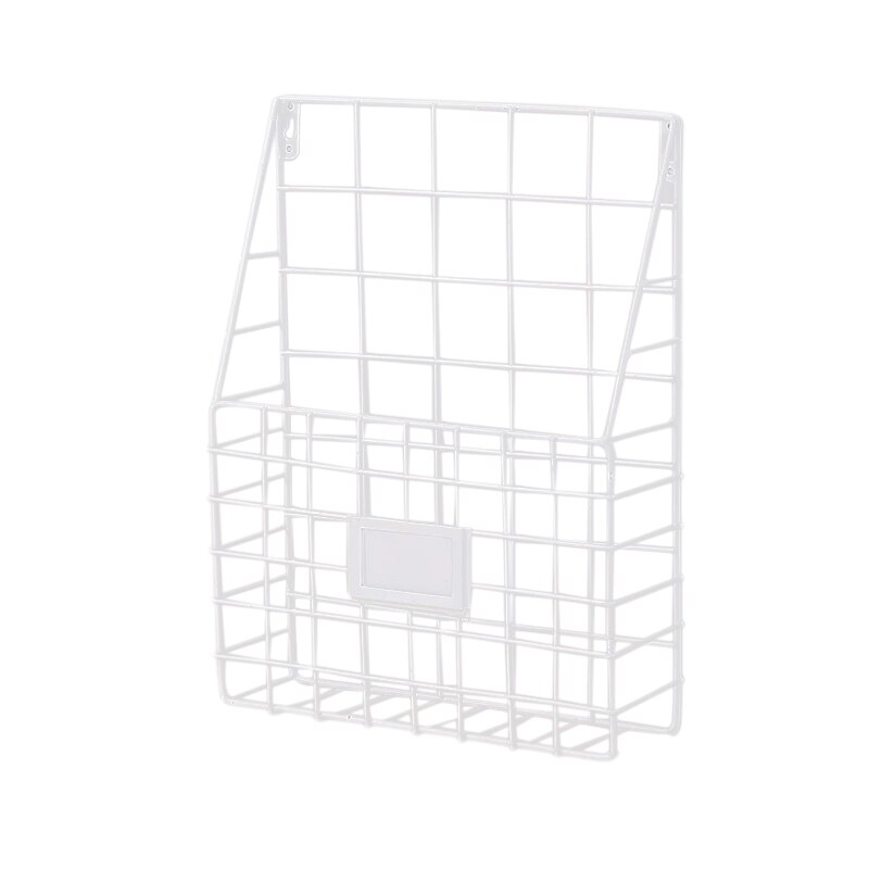 Metal Mesh Wire Shelf Hanging Folder Mail Document Organizer Newspaper Magazine Storage Shelf Wall Shelves