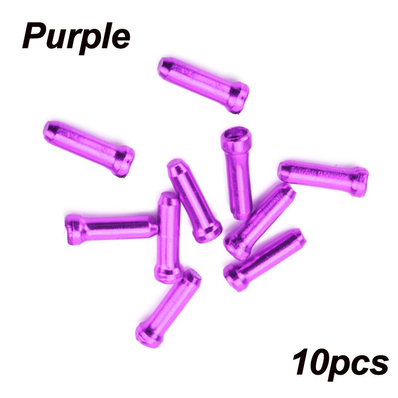 KCNC Bicycle Cable End Caps – 10pcs Aluminum, 2.3mm, For Brake & Derailleur Inner Cables, Shimano Compatible