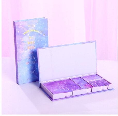 Mooie Memo Pad Cartoon Leuke Bloem Sticky Notes Multi Vouwen Schrijven Pads Label Mark Kawaii Briefpapier School Aanbod: 8