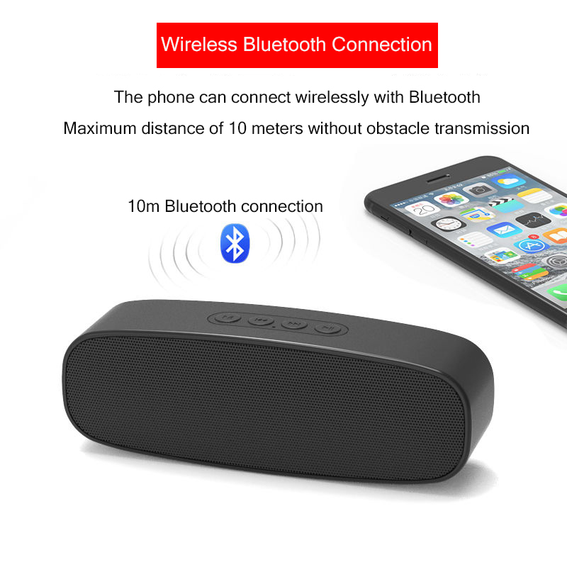 Bluetooth 5.0 Draadloze Speaker Usb Flash Drive Tf-kaart Afspelen Dual Hoorns Subwoofer Tws Draadloze Kolom