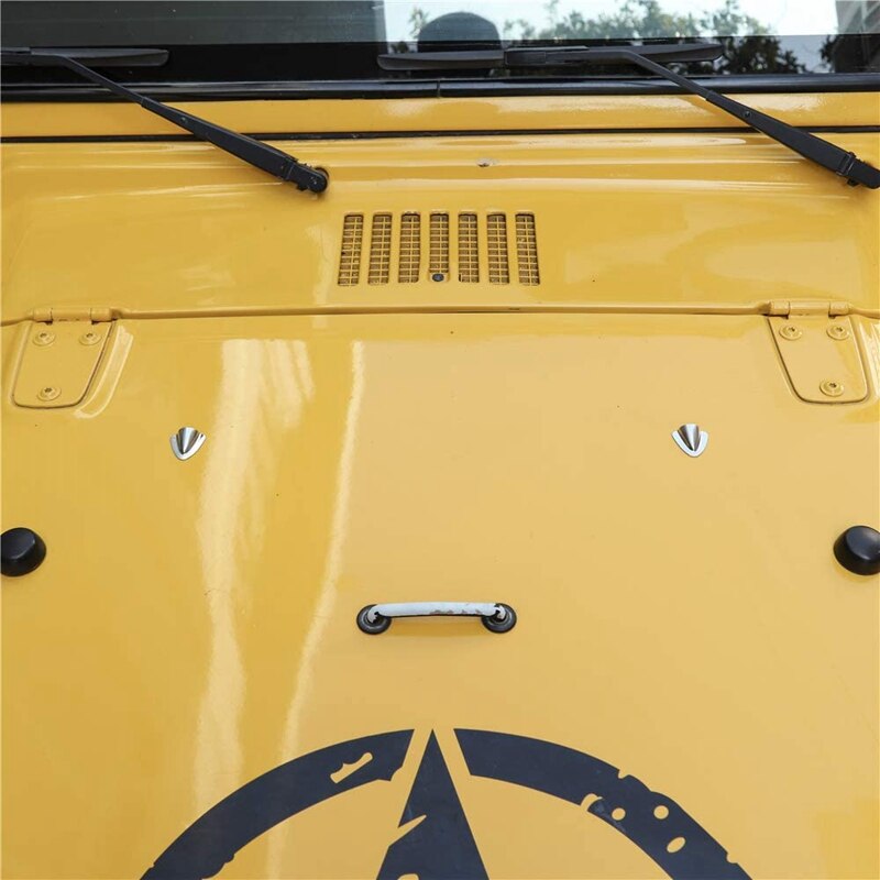 Car Engine Cover Spray Nozzle Cover Hinge Cover Windshield Washer Wipers for Jeep Wrangler TJ 1997-2006