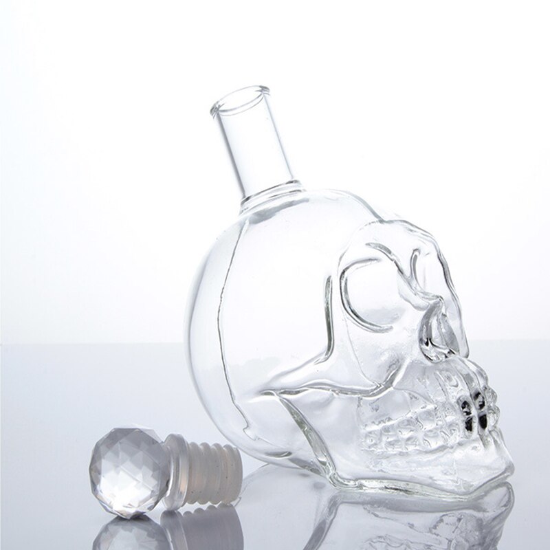 Crystal Skull Head Shot Glass Cocktails Beer Wine 1000ML 550ML Bottle Glass Champagne Fruit Juice Party Drinkware Cup Bottles