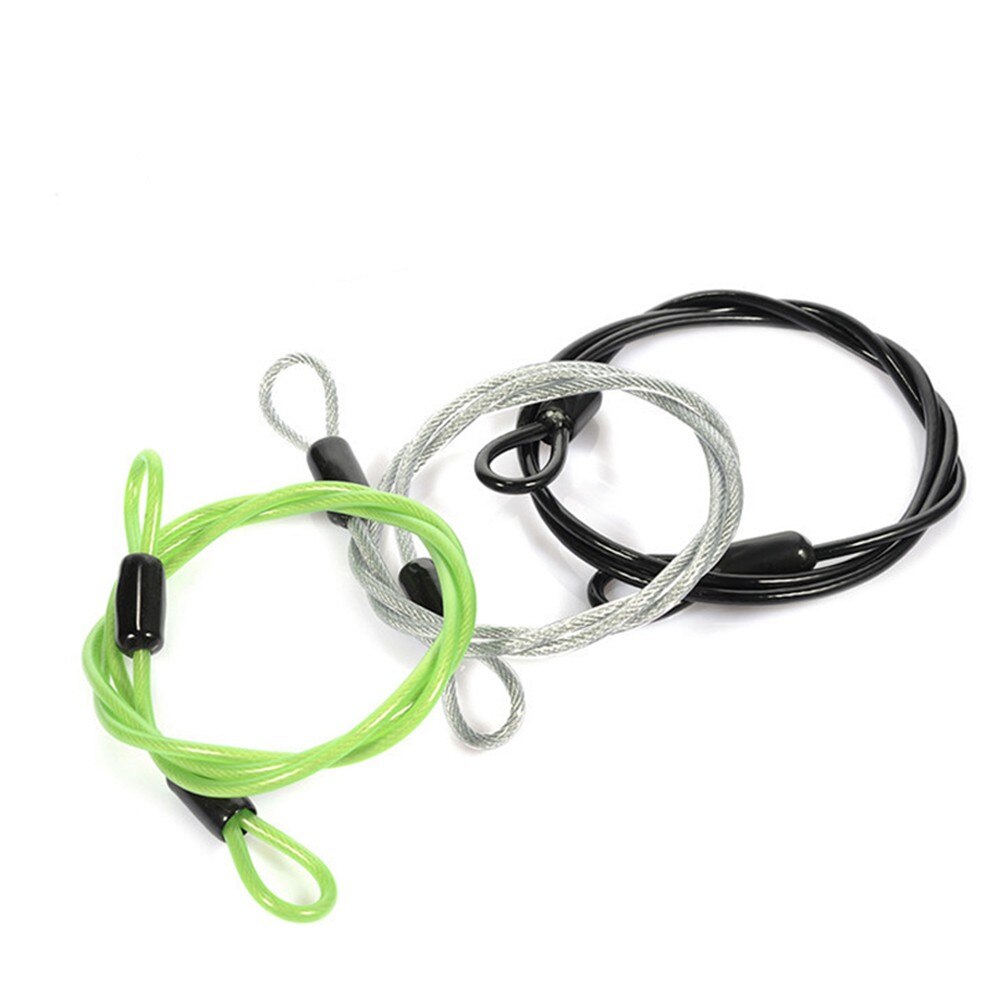 100cm X 2mm Cycling Sport Security Loop Cable Lock Bikes Bicycle Scooter U-Lock Mini Security Loop Cable Lock Cycling Accessory