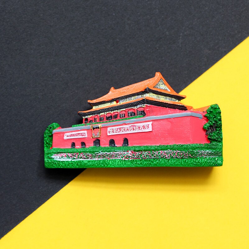 3d tourism commemorating fridge magnets great wall of Tiananmen Imperial Palace Beijing China Souvenirs collection: Tiananmen gate