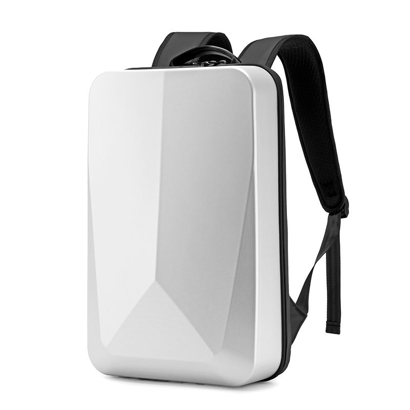 15,6-Zoll-Laptop-Rucksack mit Hartschale für Herren, wasserdicht, Diebstahlschutz, erweiterbar, TSA-Schloss, Spielen-Pack, luxuriöser Geschäft-Rucksack, USB-Aufladung: Schwarz