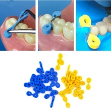 40 st dental superelastiskt gummifixeringskilar matrismatriser damkomposit 2 storlekar 2.0/2.5 mm passar in i alla mellanrum