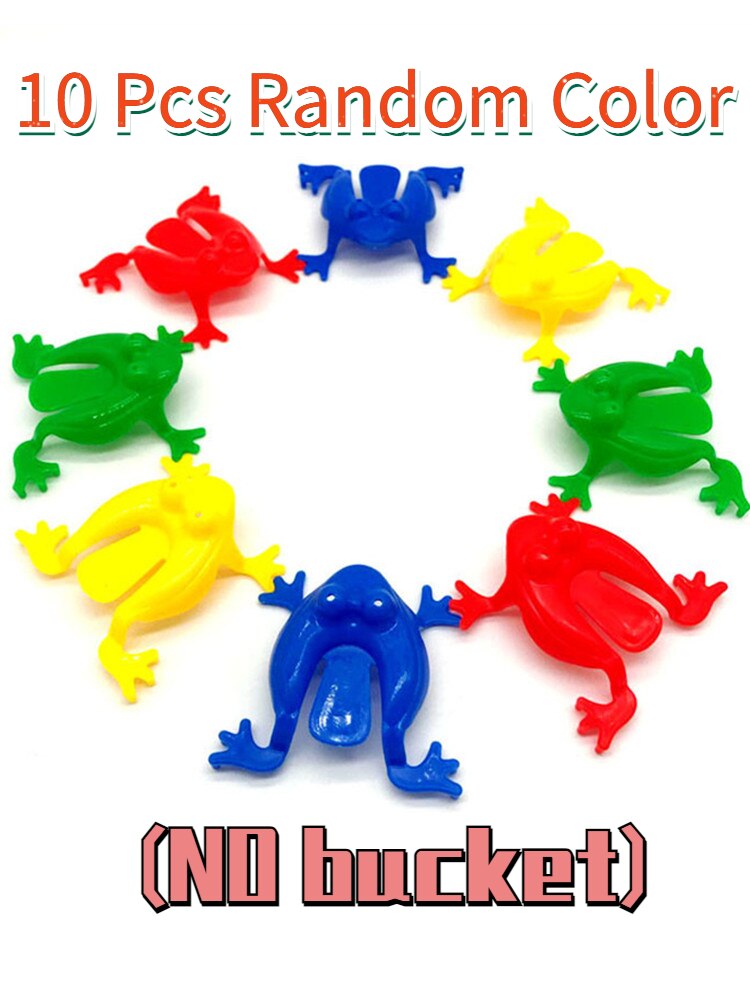Juguetes clásicos de rana saltarina para niños, juegos divertidos de para niños, para dedos, 20/10/5 piezas: WJ69-10 pcs random
