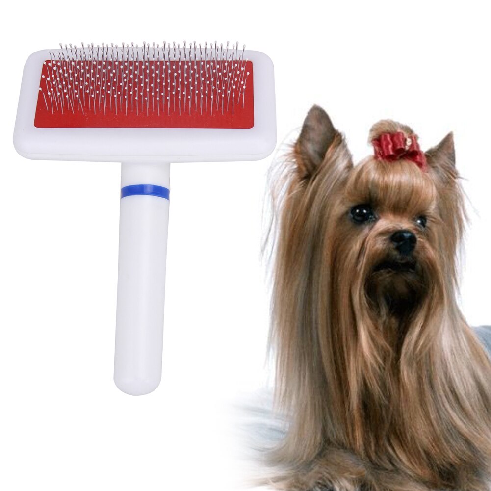 Peigne de toilettage pour animaux de compagnie, 1 pièce, brosse à aiguille, dissolvant de poils d'animaux, chiot, chat, fournitures de nettoyage pour animaux de compagnie