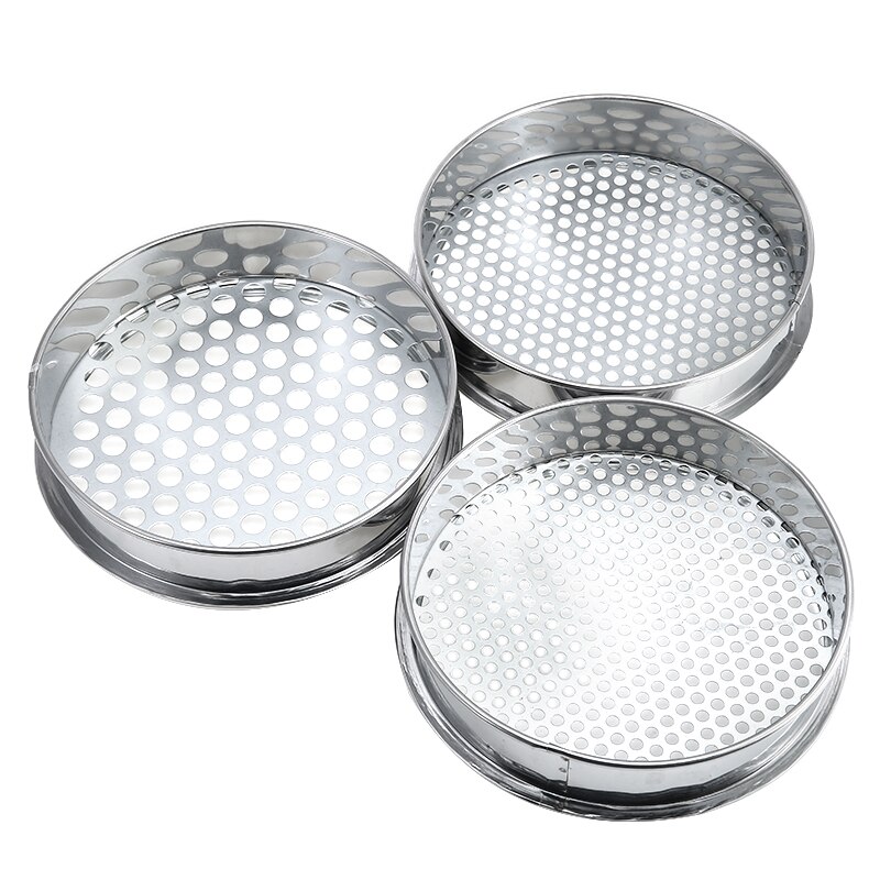 6/7/12mm Holes Metal Garden Sieve Riddle For Composy Soil Stone Mesh Gardening Tool
