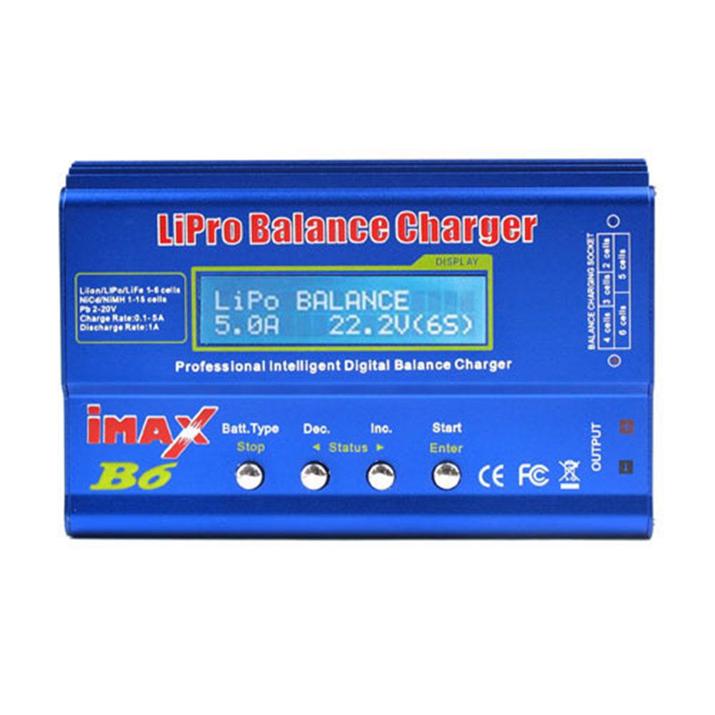 IMAX B6 ca 80W B6AC RC chargeur 6A double canal Balance chargeur Li-ion Nimh Nicd Lipo batterie numérique LCD écran déchargeur