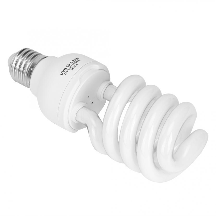 Belysning  e27 26w öken reptil terrarium glödlampa uvb kalcium ultraviolett lampa 220-250v 10.0 värmelampa