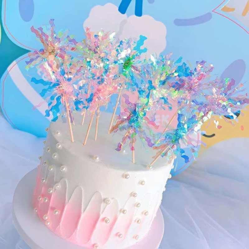 5-50 stk. glitter dusker kaketopper snøfnugg ballform cupcake toppers til jul bursdagsfest babyshower kakedekor