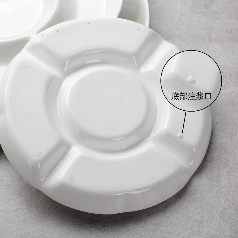 Ceramic circular multi tray five fruit platters fruit platter cold dish snack bar restaurant stewed dish with drie