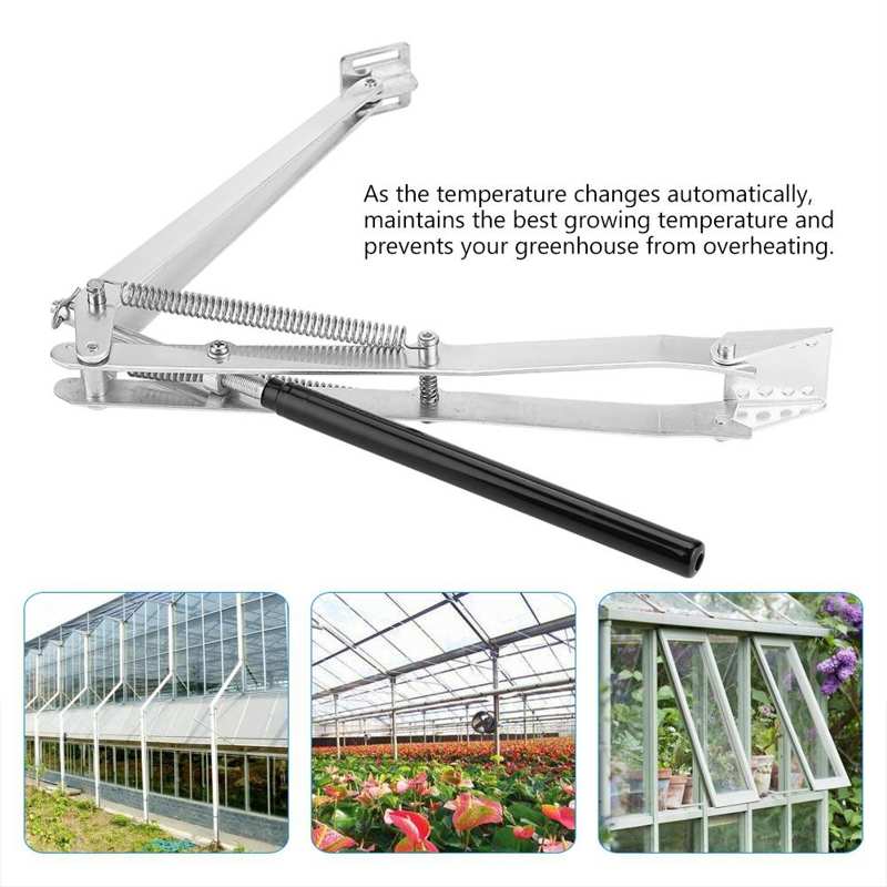 Ouvre-fenêtre automatique de serre sensible à l'énergie solaire, cylindre de remplacement, capteur de température, outils de jardin agricole