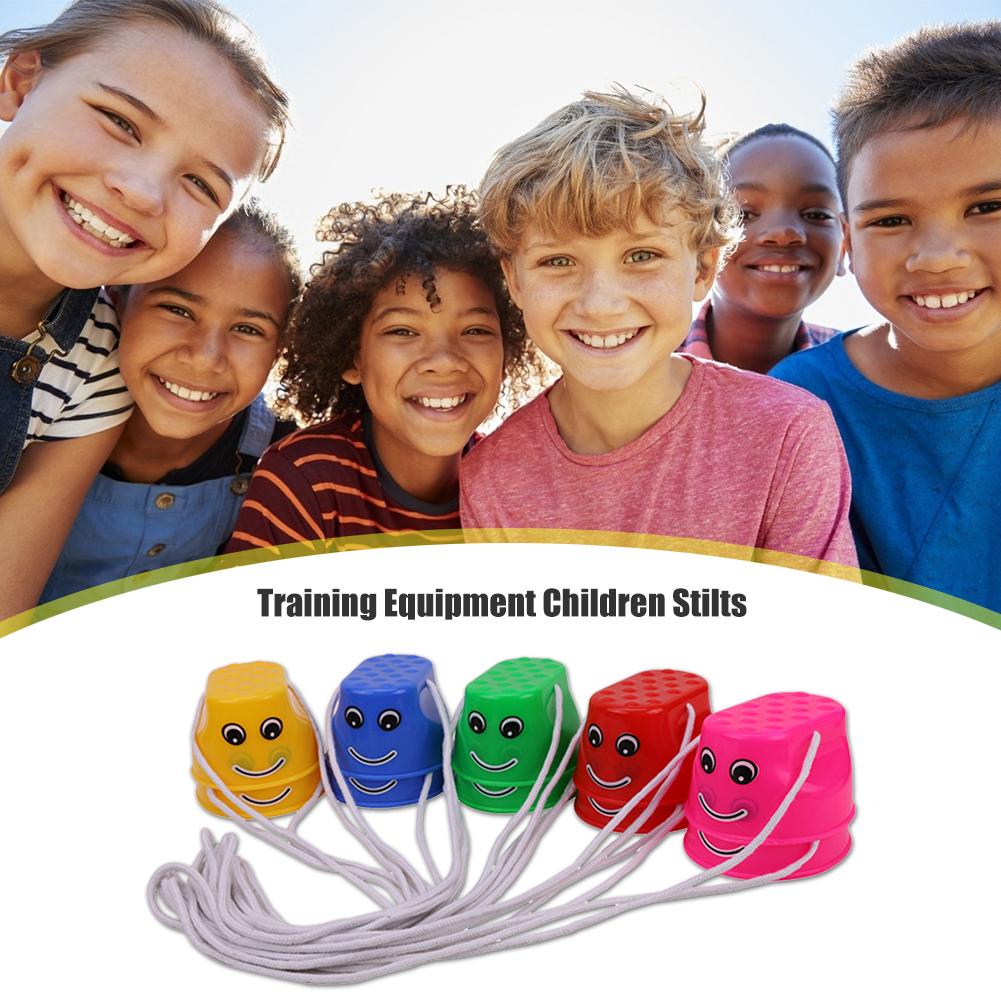 Zancos de plástico grueso para niños, juguetes de entrenamiento para saltar al aire libre, , portátil, de seguridad, equilibrio, 1 par