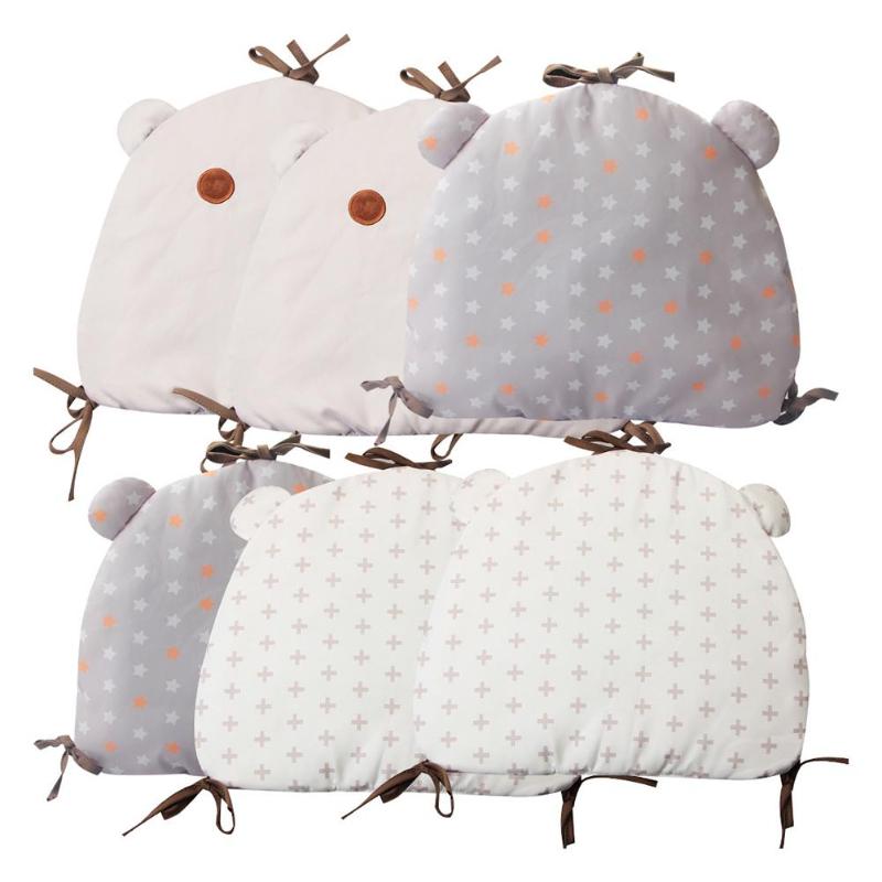 6 stks/set Cartoon Beddengoed Kussens Peuter Katoen Protector Bumpers Baby Veiligheid Anti-collision Bescherming gratis Combinatie Mat