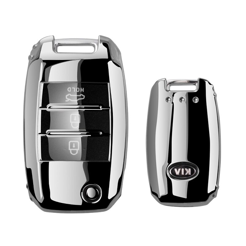 Tpu bil fjernbetjening nøgle fuld cover nøglering til kia  k2 k3 k4 k5 rio ql ceed sorento cerato sportage auto key protect shell cover: Kun tilfældet