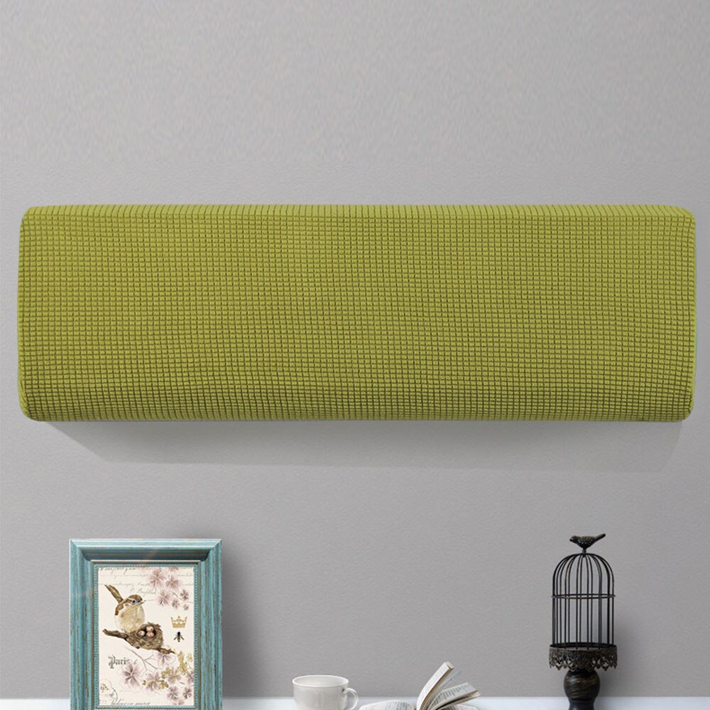 Housse de protection Anti-poussière pour climatiseur, en polaire, élastique, pour montage mural, facile à nettoyer, décoration de la maison: 04 / 80-86cm