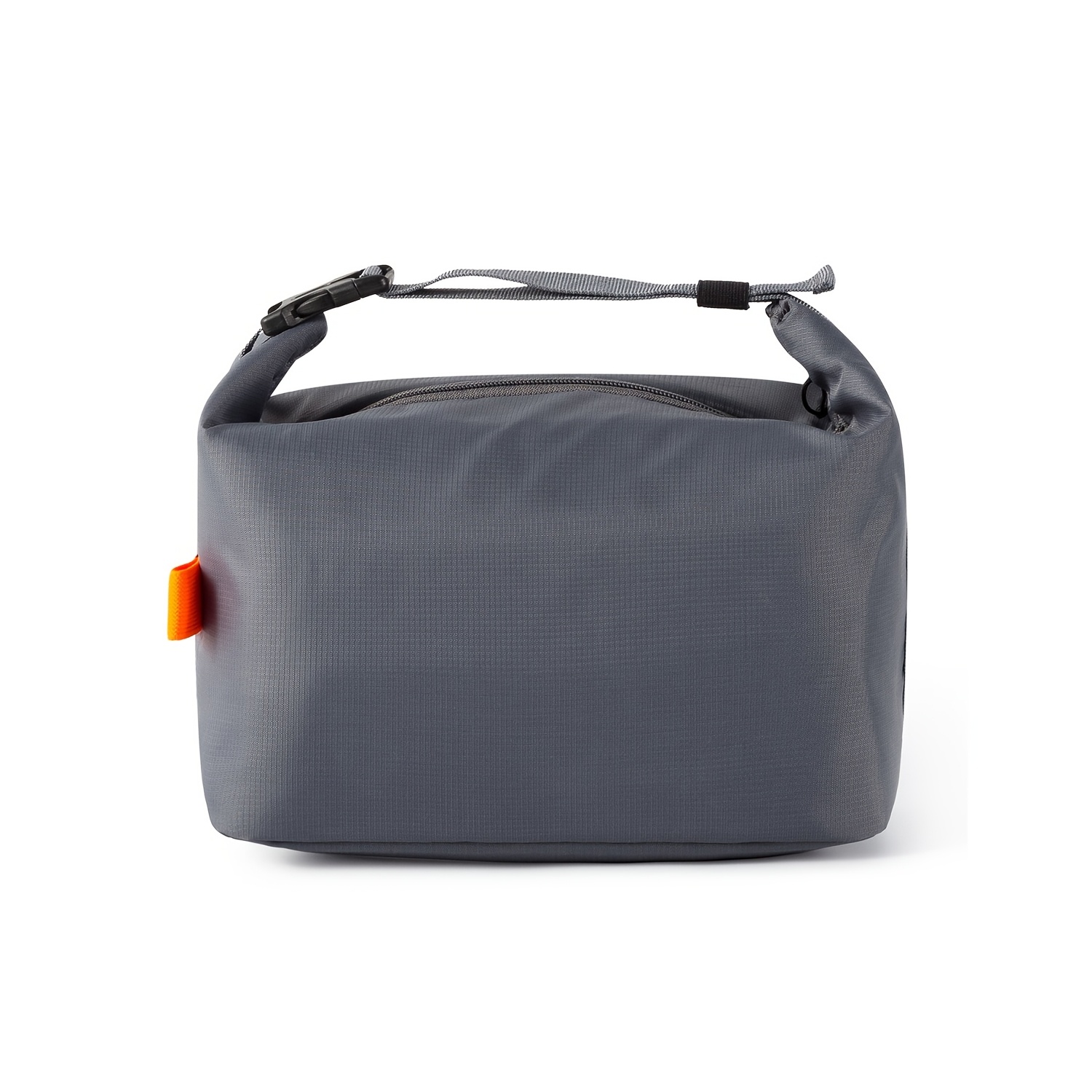 Große Tragbare Isolierte Kühltasche aus Aluminium mit Reißverschluss für Wärmeerhaltung, draussen-Camping, Reisen und Tägliche draussen-Ausstattung: Grau