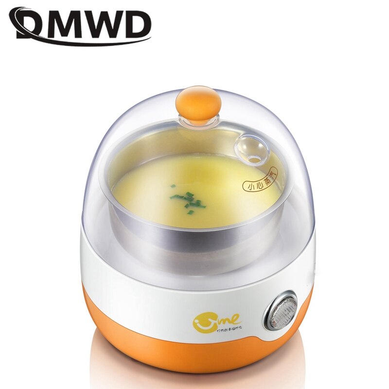 DMWD Multifunctional Mini Electric Egg Cooker Boiler Breakfast Maker Food Heating Steamer For 1 People Automatic Power Off 220V