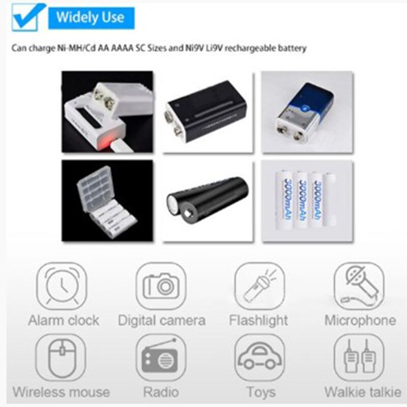 10-Slots Lcd Smart Battery Charger Voor 1.2V Oplaadbare Batterij 9V Ni-Mh Lithium-Ion Oplaadbare Batterijen, au Plug