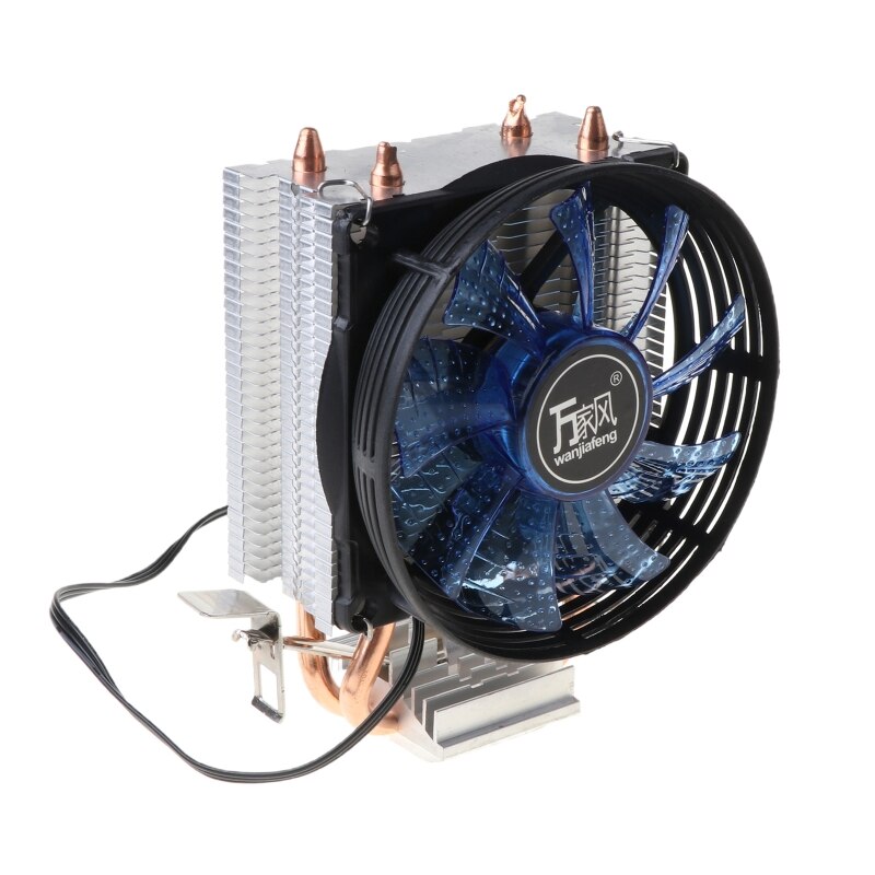 Enfriador de CPU Master 2, tubos de calor de cobre puro, ventilador con sistema de refrigeración de luz azul, K3KE