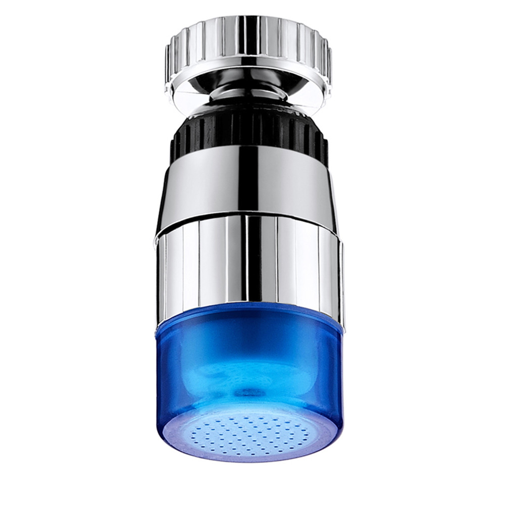 LED faucet aerator temperature sensor Heads attachment LED crane Shower lighting practical bathroom accessories