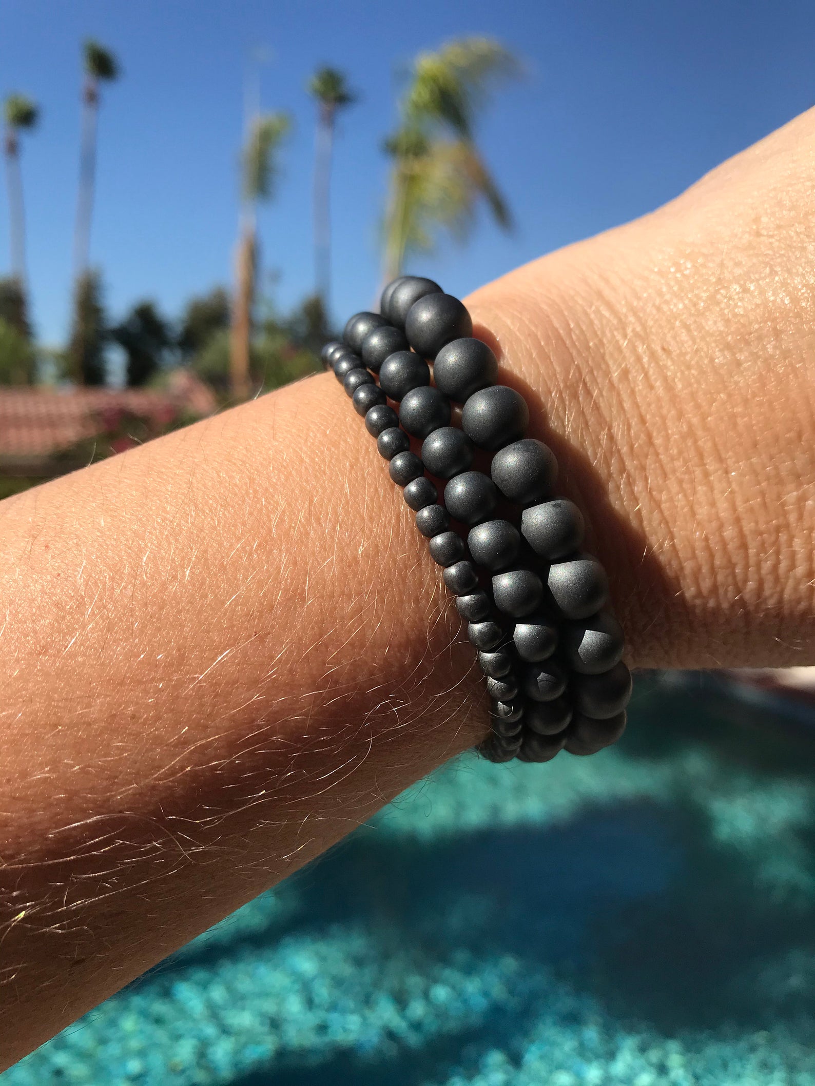 Shungite bracelet from Russia different styles polished EMF protection root chakra healing and cleaning bracelet