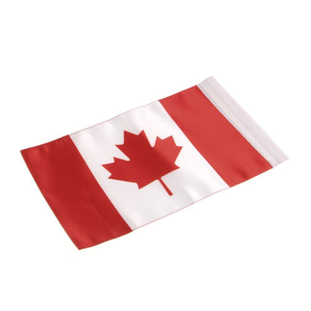 Mât de drapeau latéral réglable universel pour moto, 6x9 pouces, en Polyester, 8 drapeaux de pays pour la plupart: Canada only flag