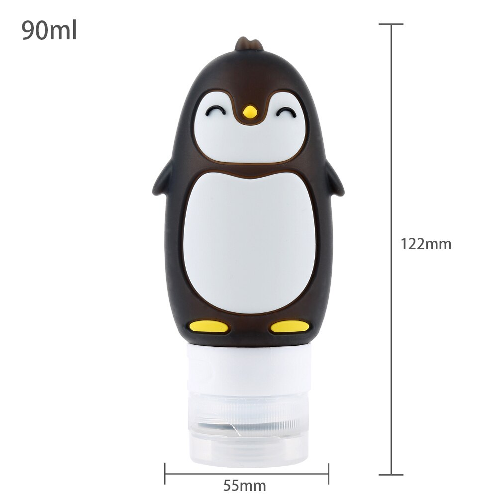 Flacon Portable réutilisable en Silicone 60/80/90/100 ML | Flacons vides de voyage, Gel de shampooing, sous-bouteille, Tube à presser: 10