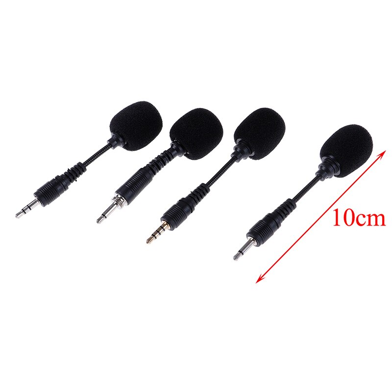 1 Pc 10Cm Mobiele Telefoon Mini 3.5Mm Interface Flexibele Microfoon Stereo Voor Iphone Android