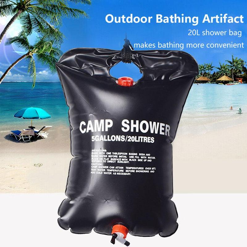 Douche Bag Opvouwbare Zonne-energie Verwarmd Camp Pvc Water Water Bbq Opslag Outdoor Reizen Picknick Tas Gereedschap Camping Wandelen Cli z9B3