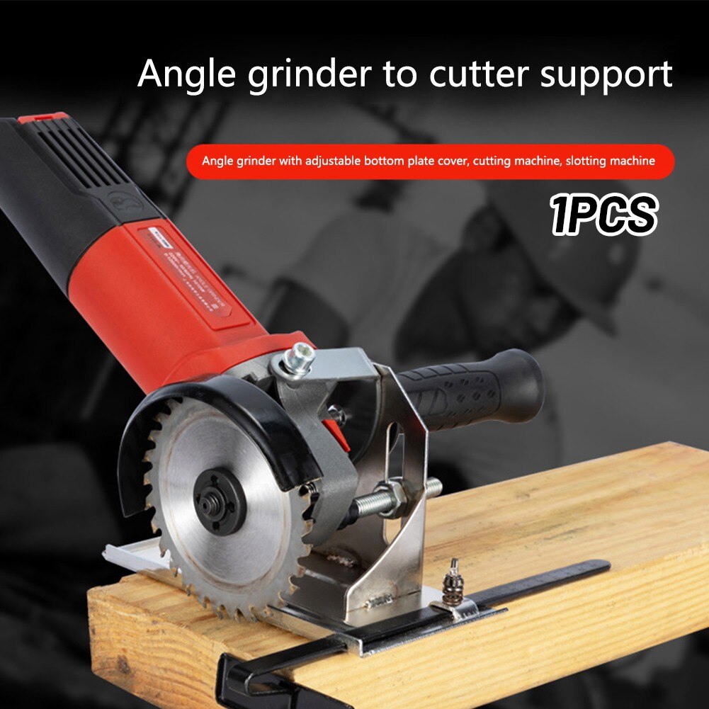 45° / 90° / 180°Adjustable Grinder Cutting Depth Positioning Bracket Slotting Base Stand For 100MM Angle Grinder Cutting Bracket
